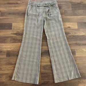 XOXO Plaid Flare Dress Pants